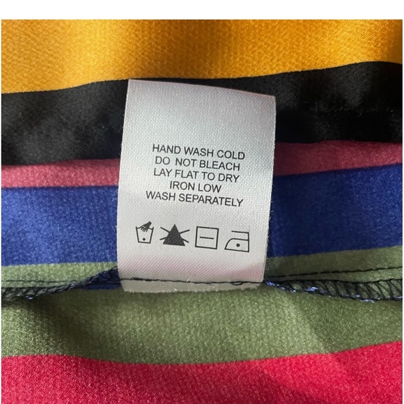 SUPERDOWN Revolve Ella Multicolor Stripe Maxi Dress XXS - Picture 9 of 10